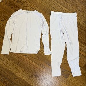 2 Sets Kids White Thermal Size 32 Degrees Medium